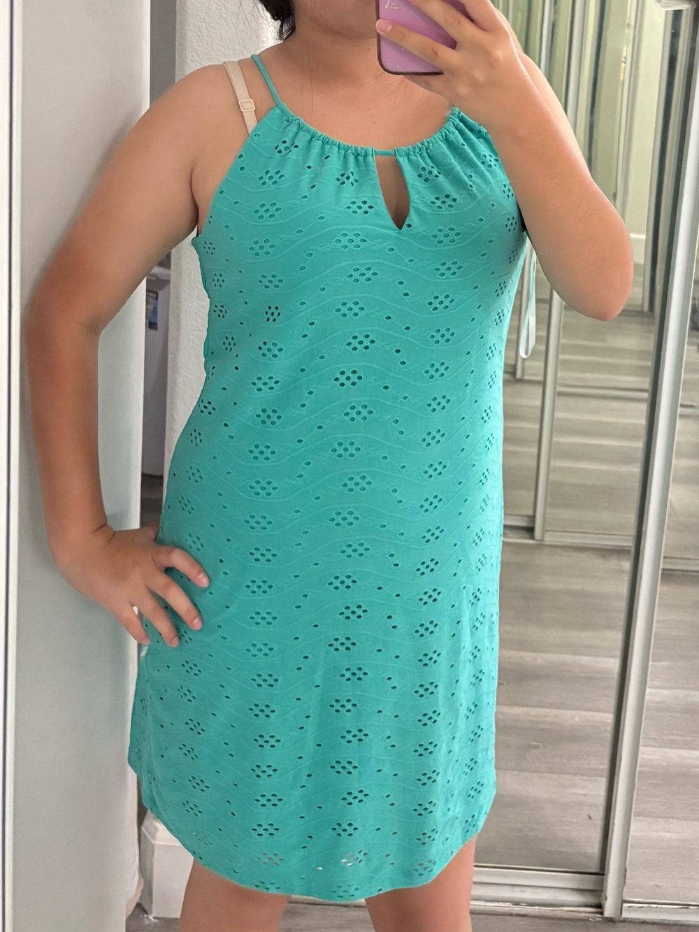 Enfocus Studio Teal Sleeveless Petite Shell